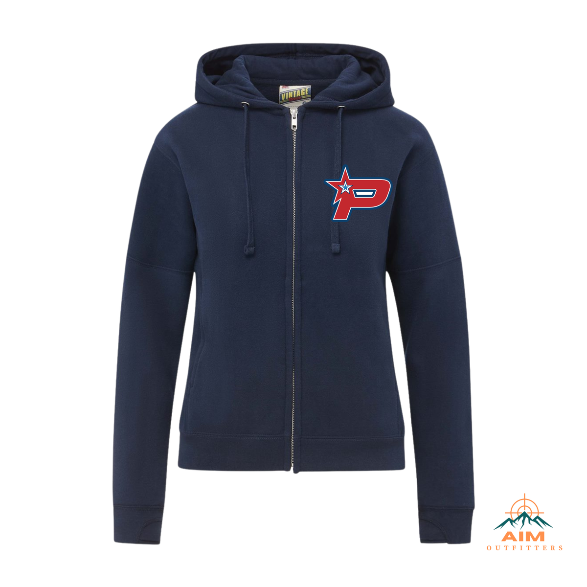 Pride full zip ladies hoodie