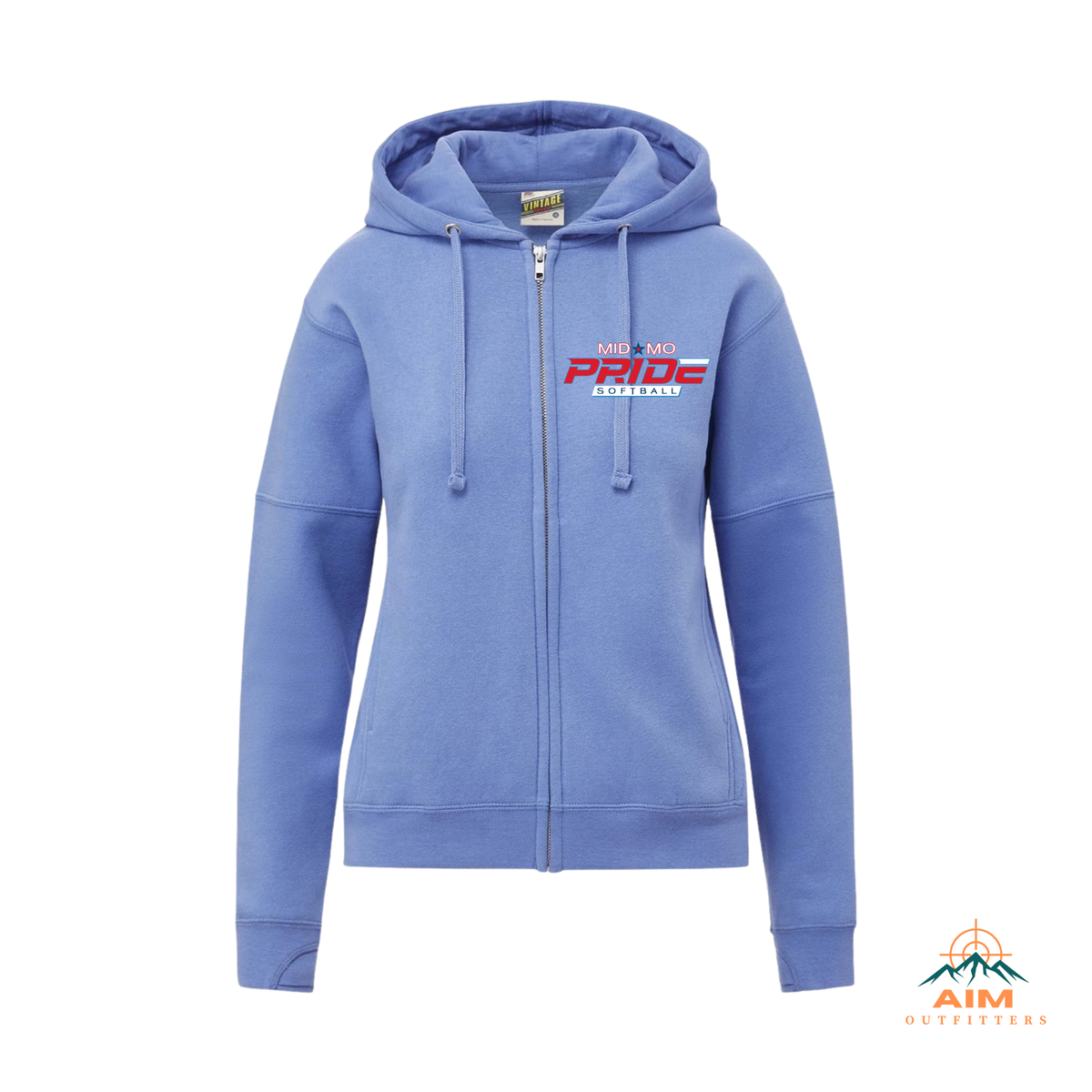 Pride full zip ladies hoodie