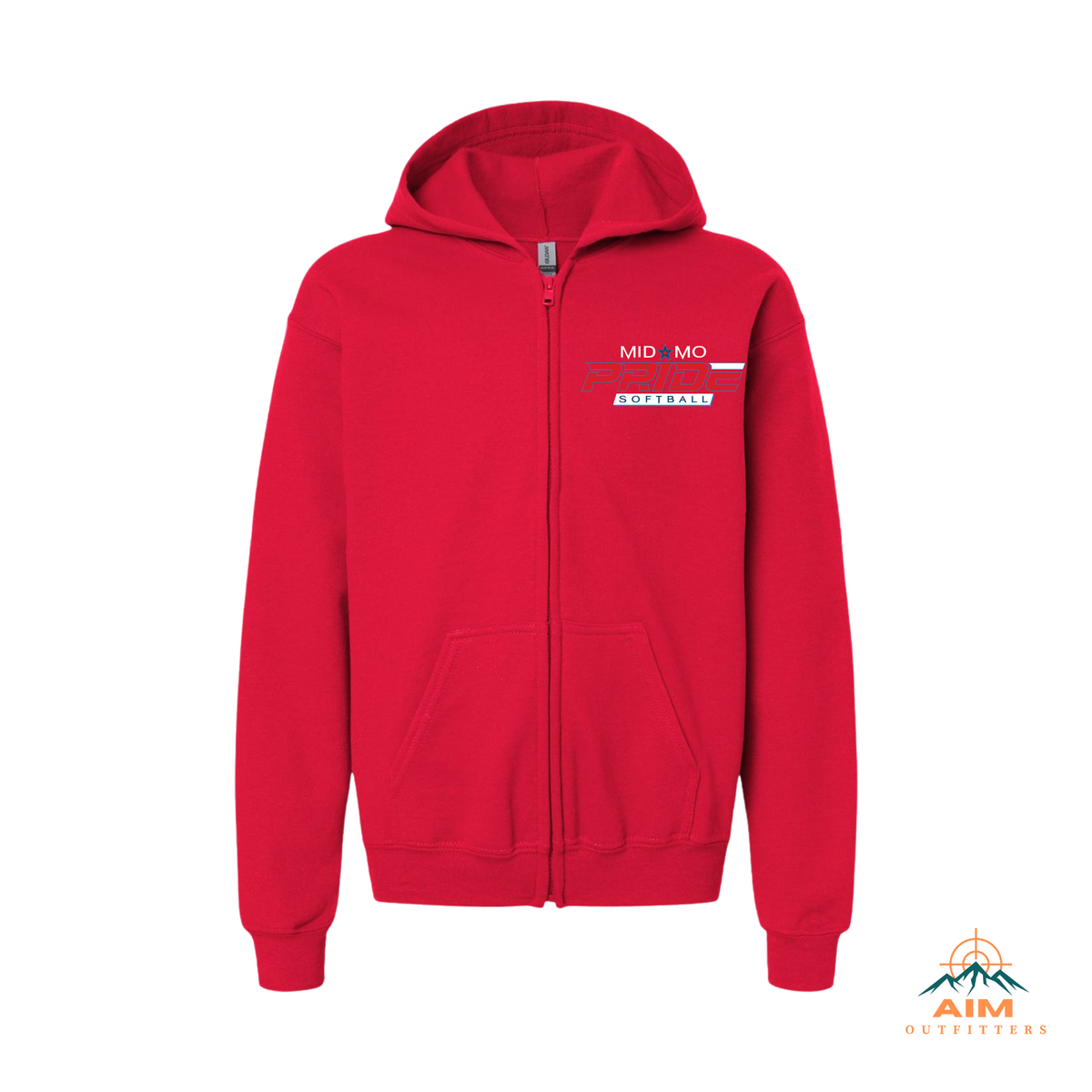Pride Youth full zip Hoodie