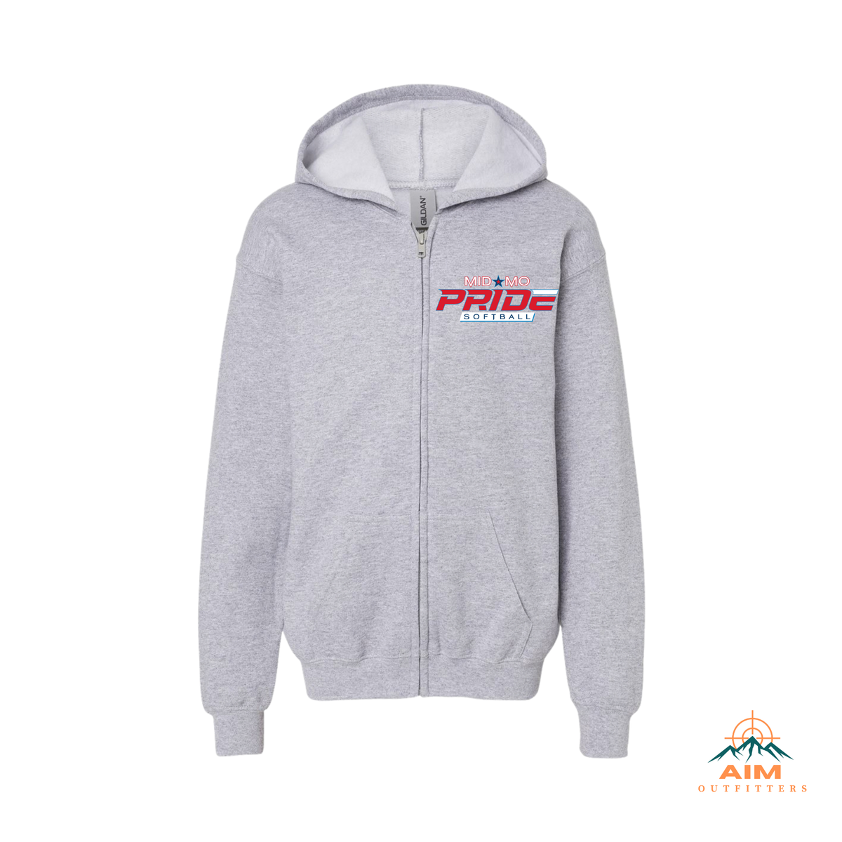 Pride Youth full zip Hoodie