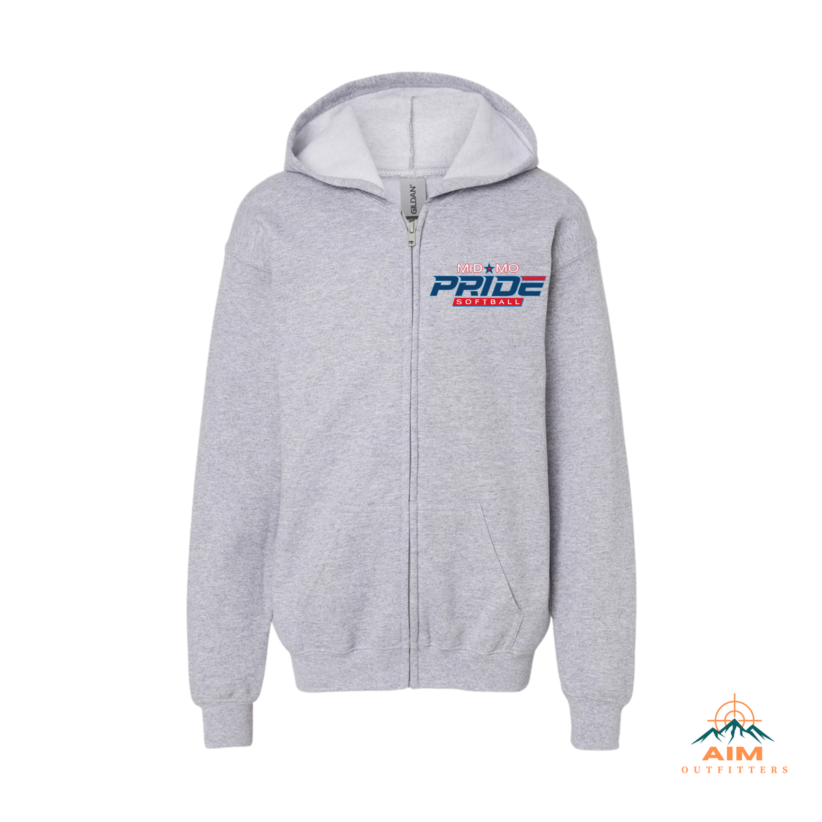Pride Youth full zip Hoodie