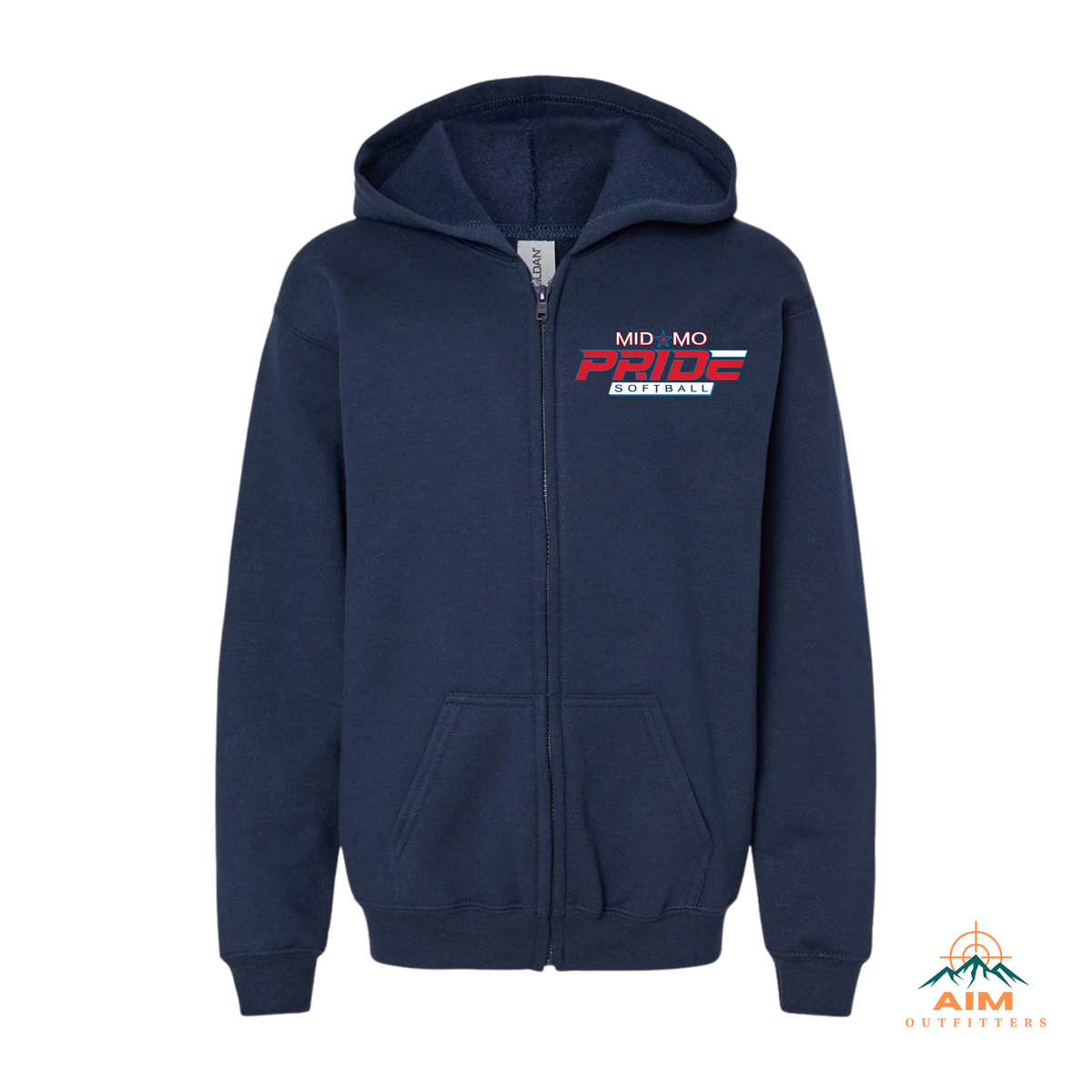 Pride Youth full zip Hoodie