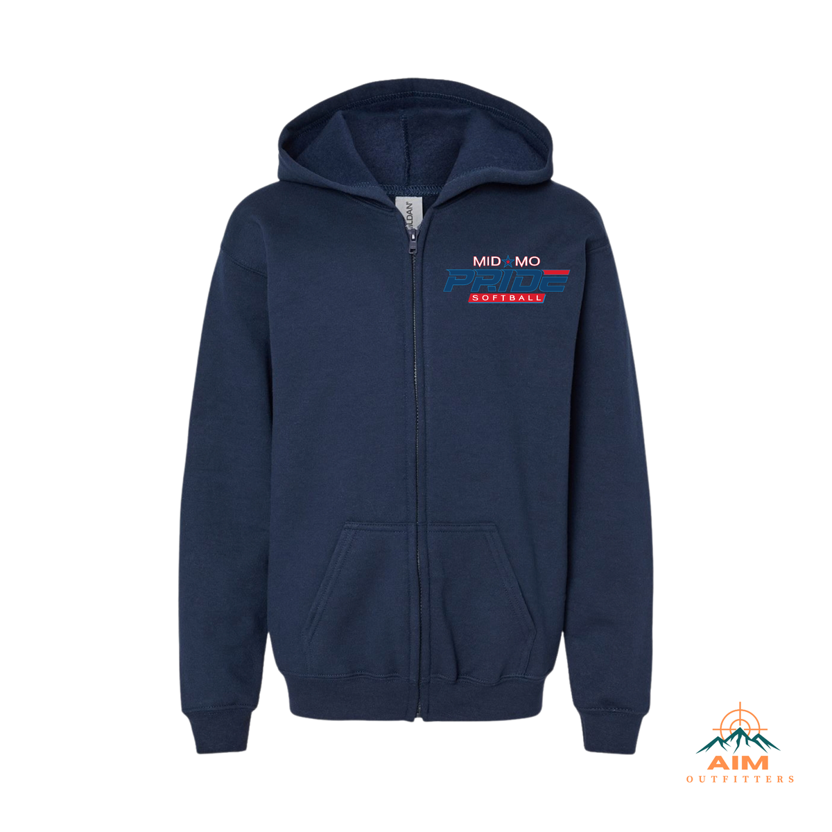 Pride Youth full zip Hoodie