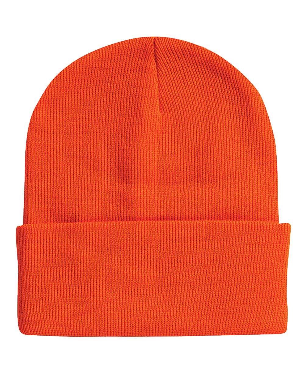 Custom Football Beanie with Personalized Leather Patch | Sportsman 12" Knit Hat