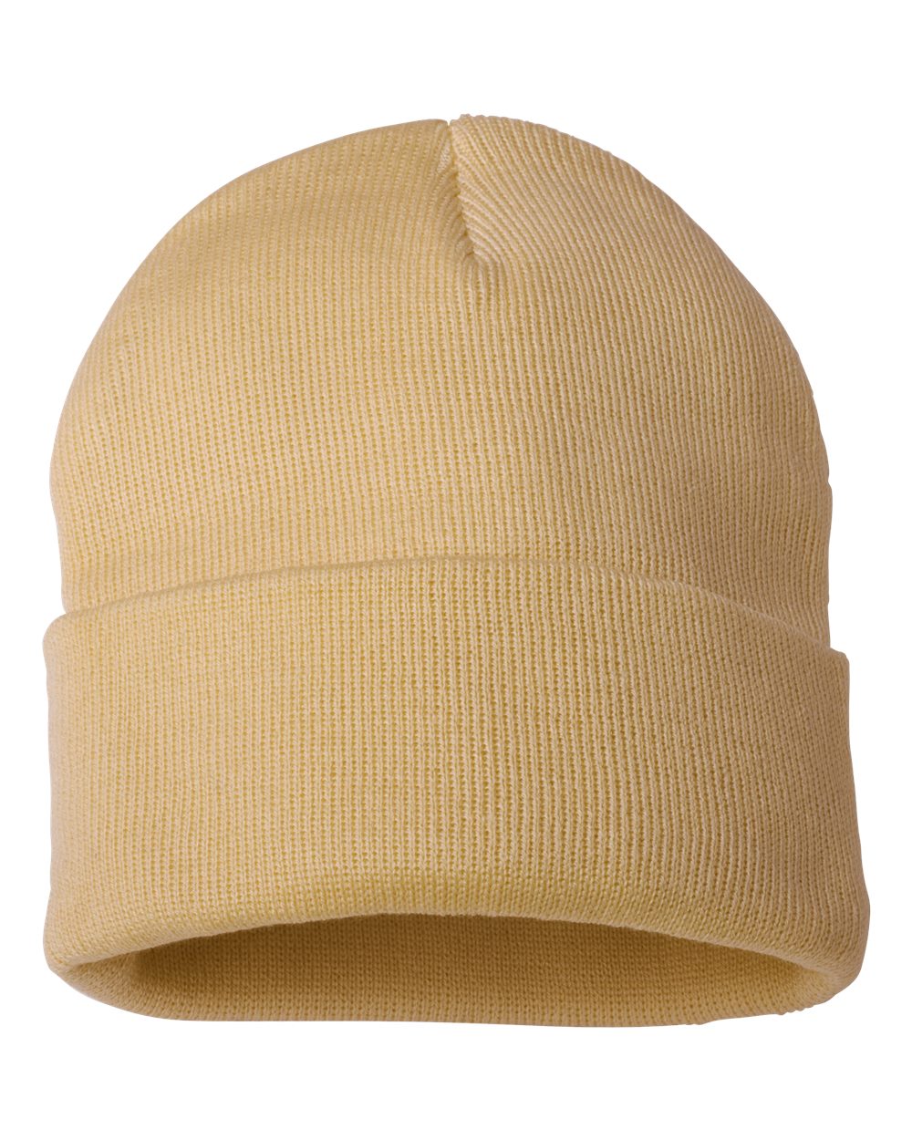 Custom Football Beanie with Personalized Leather Patch | Sportsman 12" Knit Hat
