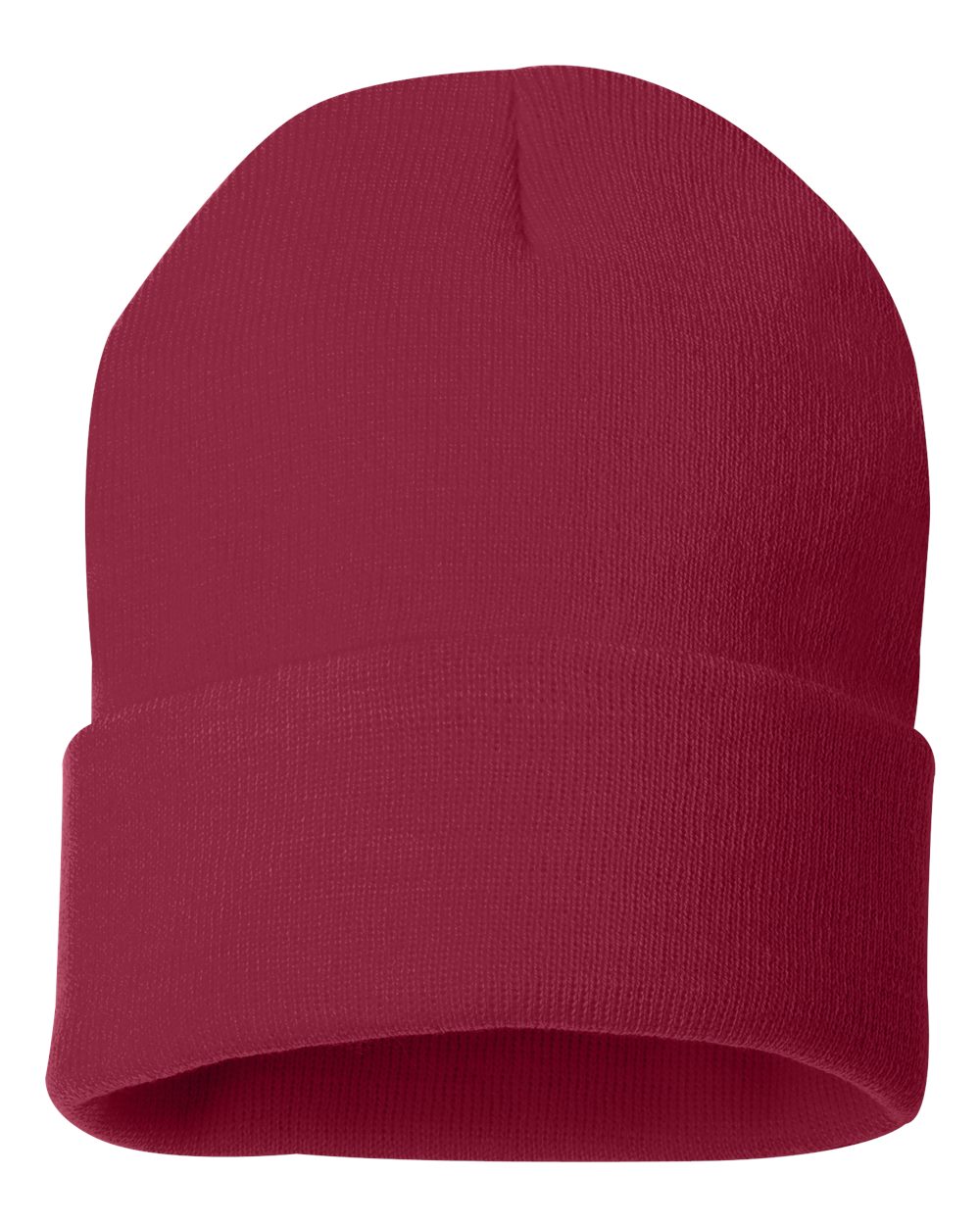 Custom Sportsman 12" Beanie with Leatherette Patch – Engraved or Full-Color Logo