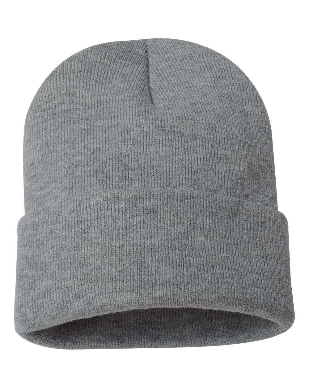 Custom Sportsman 12" Beanie with Leatherette Patch – Engraved or Full-Color Logo