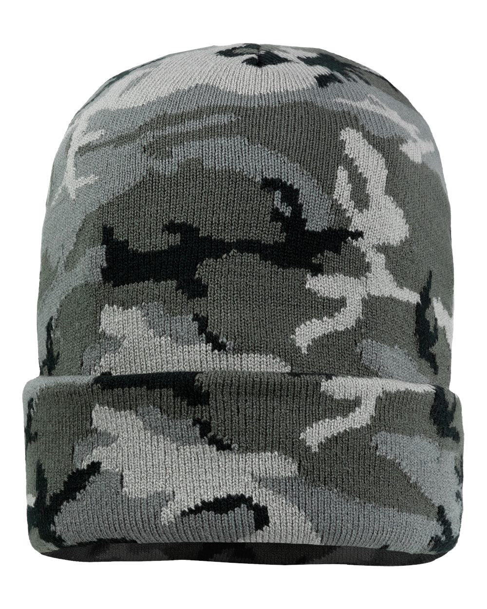 Custom Sportsman 12" Beanie with Leatherette Patch – Engraved or Full-Color Logo