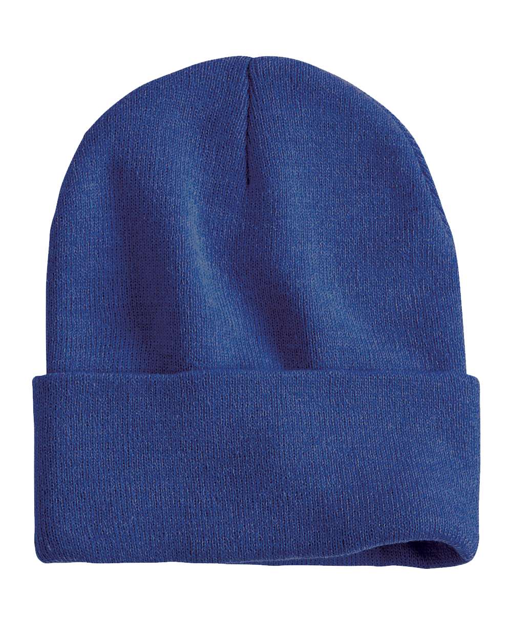 Custom Football Beanie with Personalized Leather Patch | Sportsman 12" Knit Hat