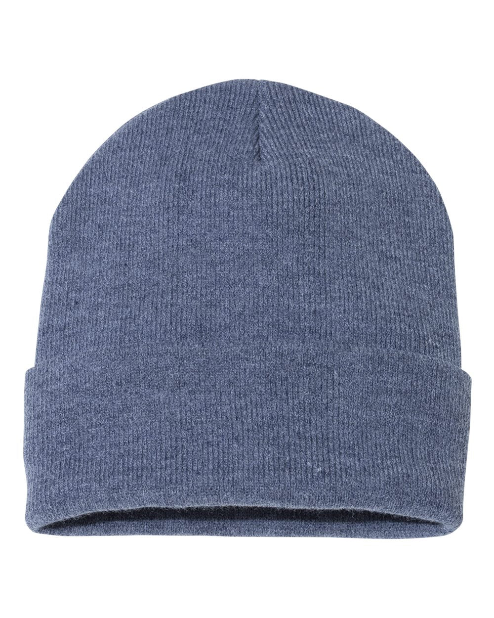 Custom Football Beanie with Personalized Leather Patch | Sportsman 12" Knit Hat
