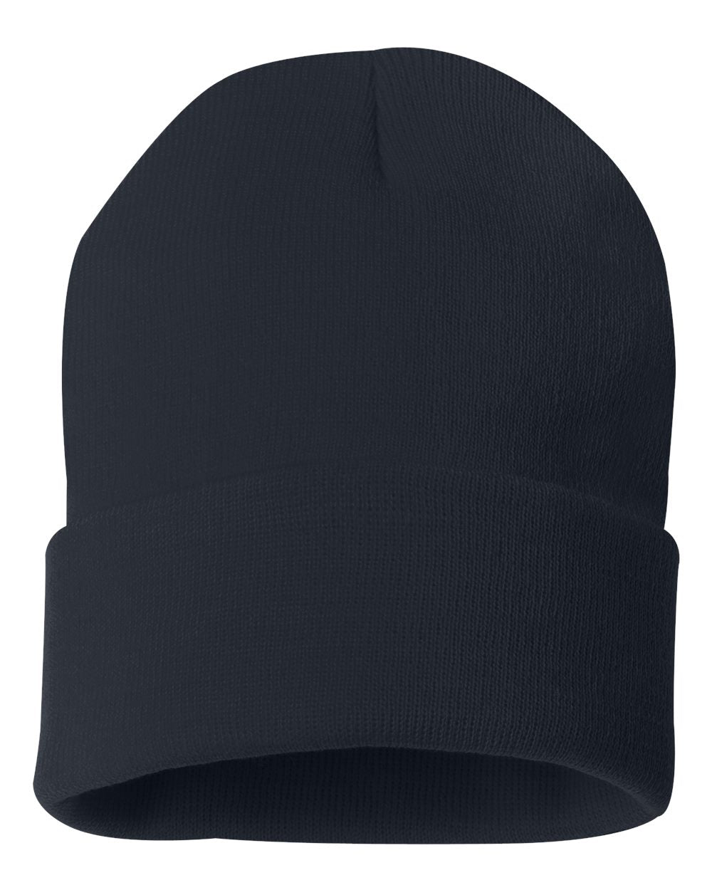 Custom Sportsman 12" Beanie with Leatherette Patch – Engraved or Full-Color Logo