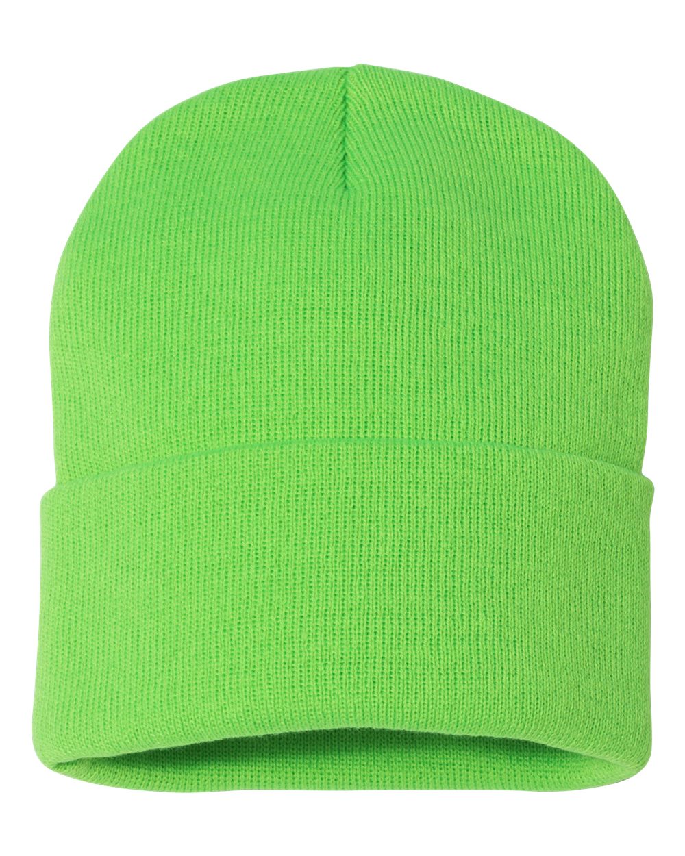 Custom Sportsman 12" Beanie with Leatherette Patch – Engraved or Full-Color Logo