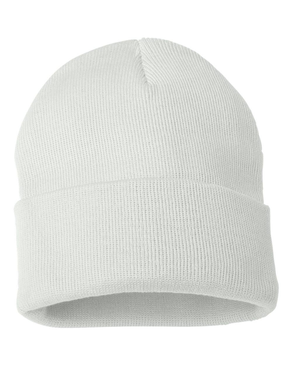 Custom Sportsman 12" Beanie with Leatherette Patch – Engraved or Full-Color Logo
