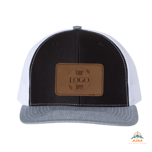 Custom Richardson 112 Hat with Leatherette Patch – Engraved or Full-Color Logo